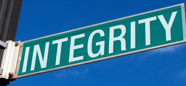 tfwco.com smart business - this photo shows a street sign with the word integrity on it